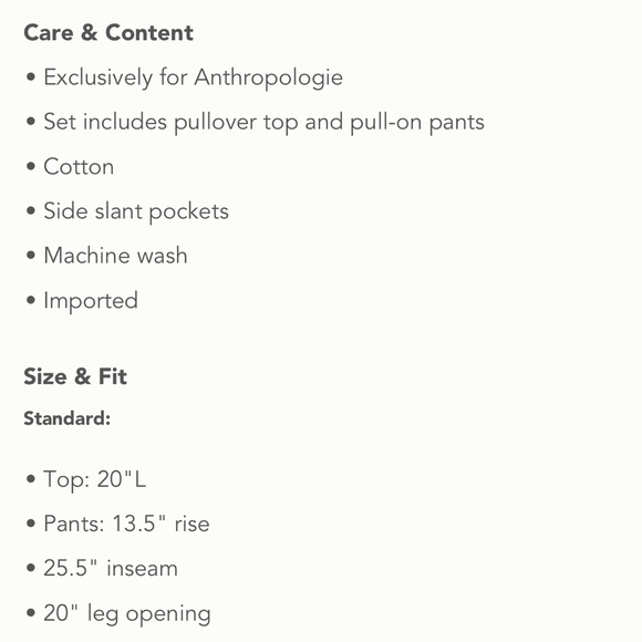 Anthropologie | WHIT TWO STRIPED TIE-DYE PANT SET | XS - Picture 6 of 7